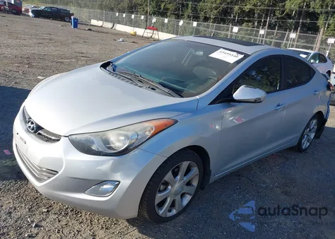 2013 Hyundai Elantra Limited from USA, damaged, VIN KMHDH4AE8DU750834